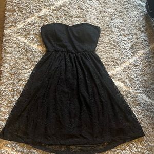 Black Lace Mini Dress